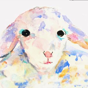 Watercolor Lamb