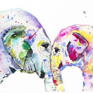 Watercolor Elephants