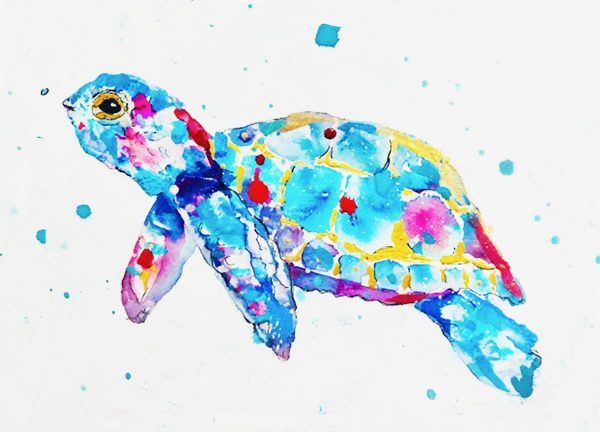 Watercolor Turtle