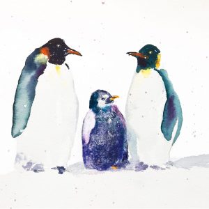 Watercolor Penguins