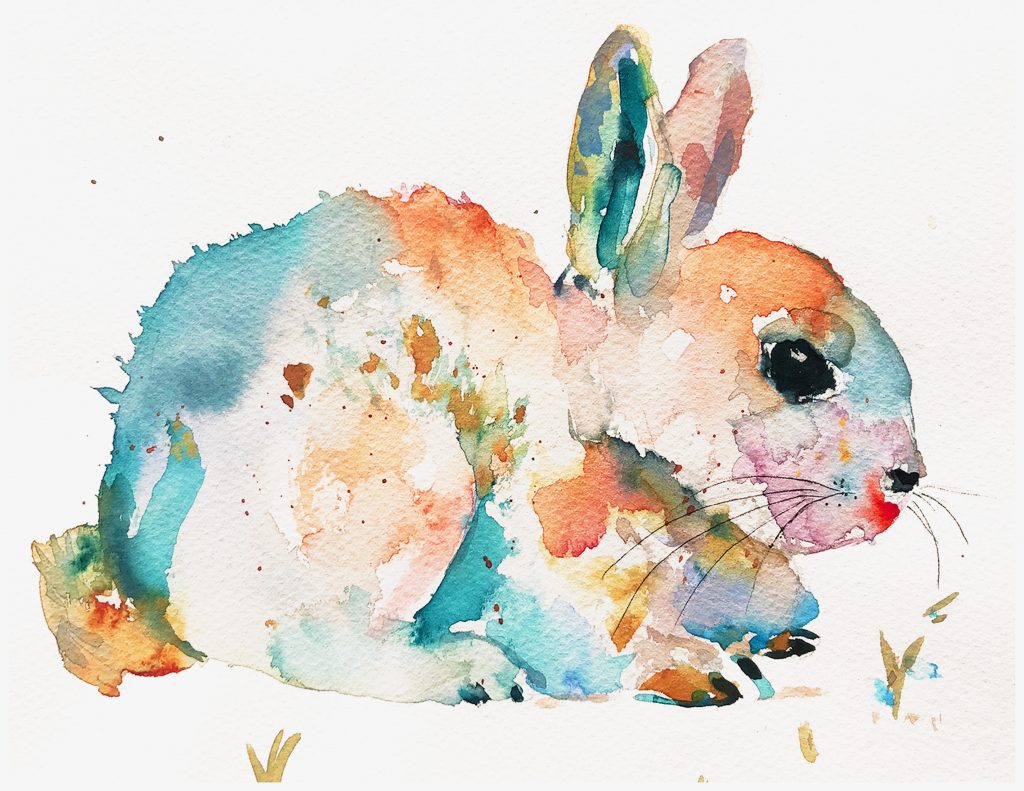 Watercolor Rabbit