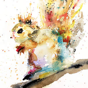 Watercolor Squirrel